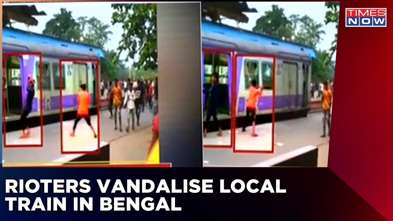 Rioters Vandalise Local Train In Bengal's Nadia During Protest Against Prophet Remark| Breaking News