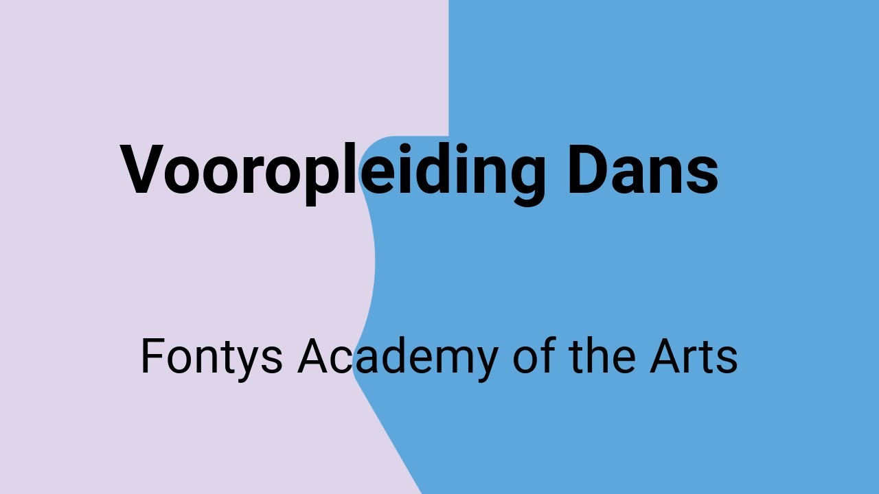 Promo Vooropleiding Dans