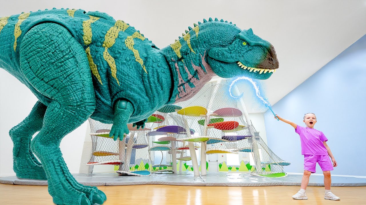 As crianças transformam brinquedos em dinossauros de verdade 🦖✨ histórias divertidas para crianças