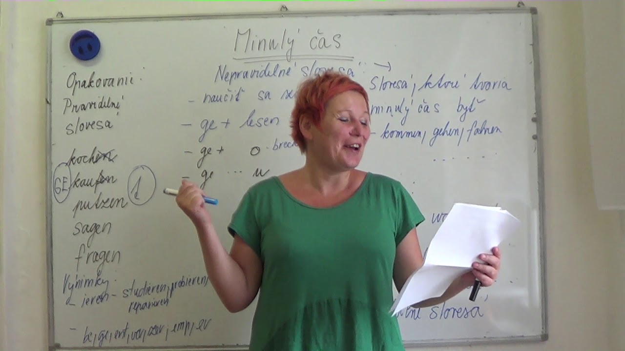 Nemčina minulý čas  nepravidelné slovesá