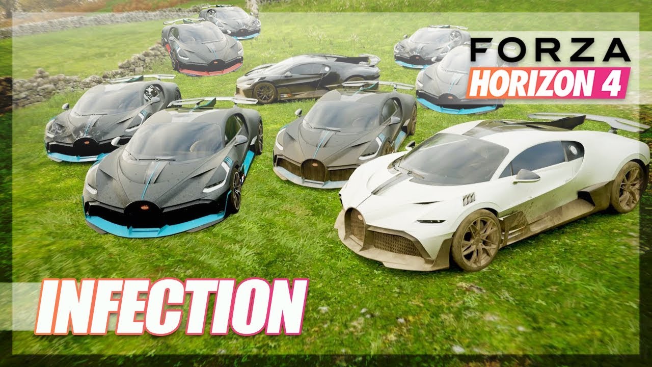 Forza Horizon 4 — заражение Bugatti Divo! (Смешные моменты)