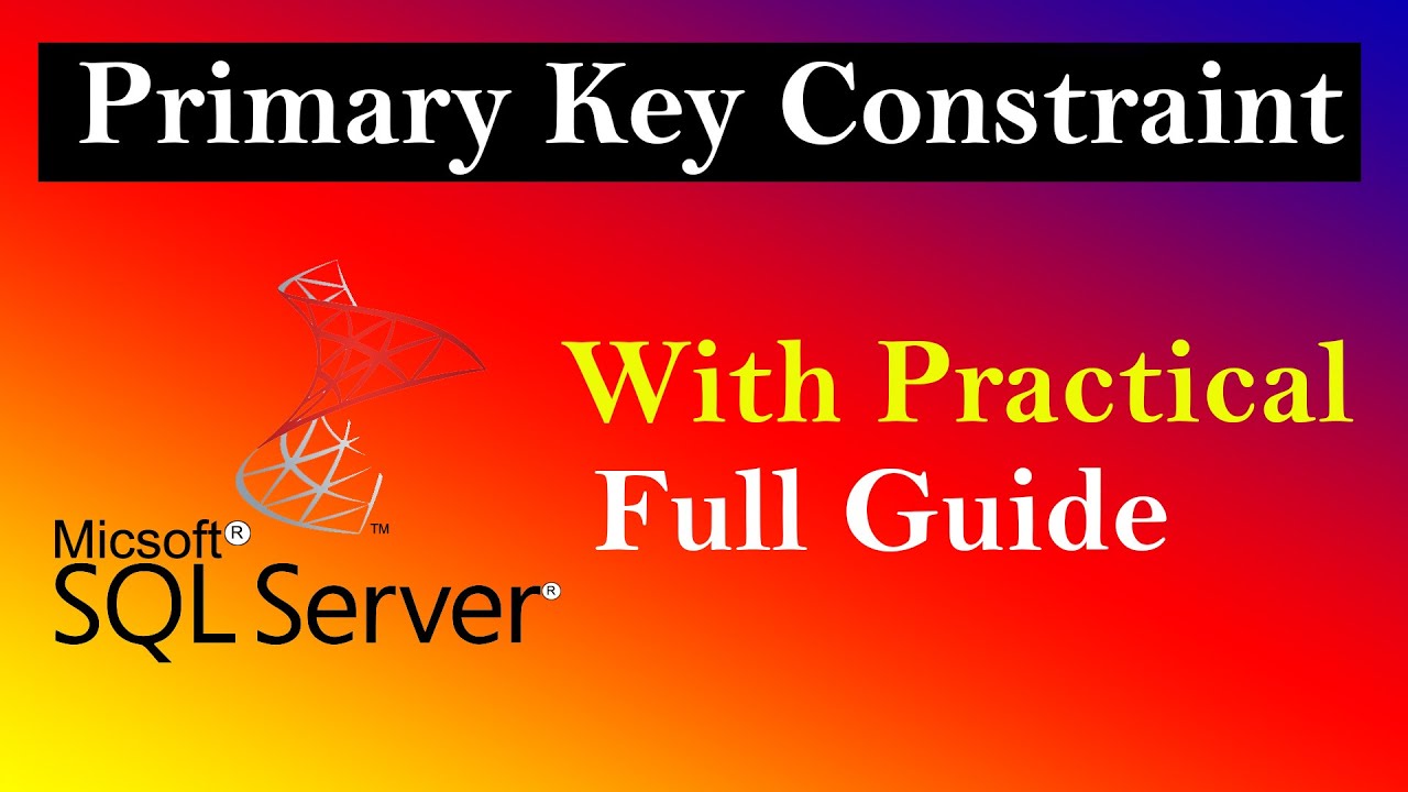 Primary Key  | SQL Tutorial for beginners