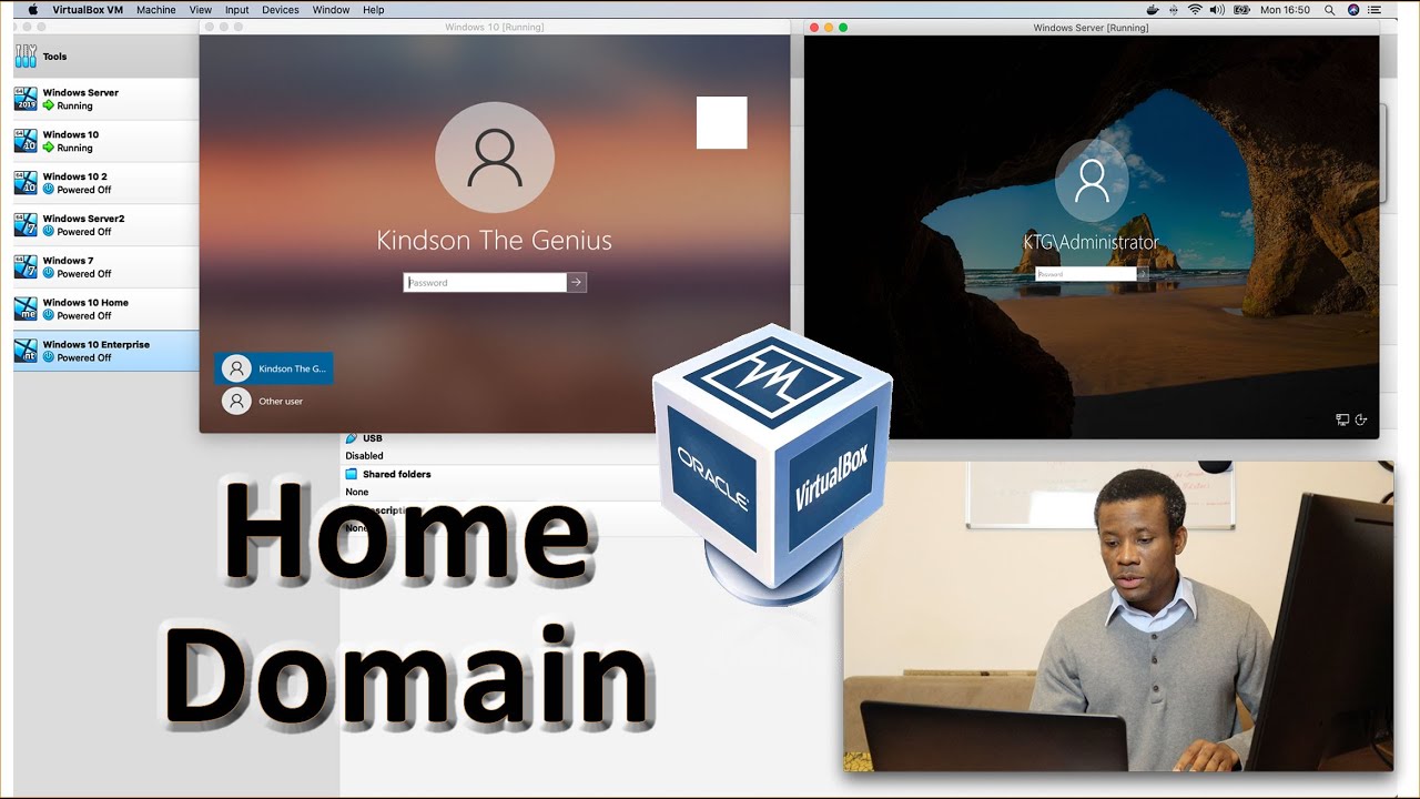 How to Setup Active Directory Domain With VirtualBox and Join Computers - 2020