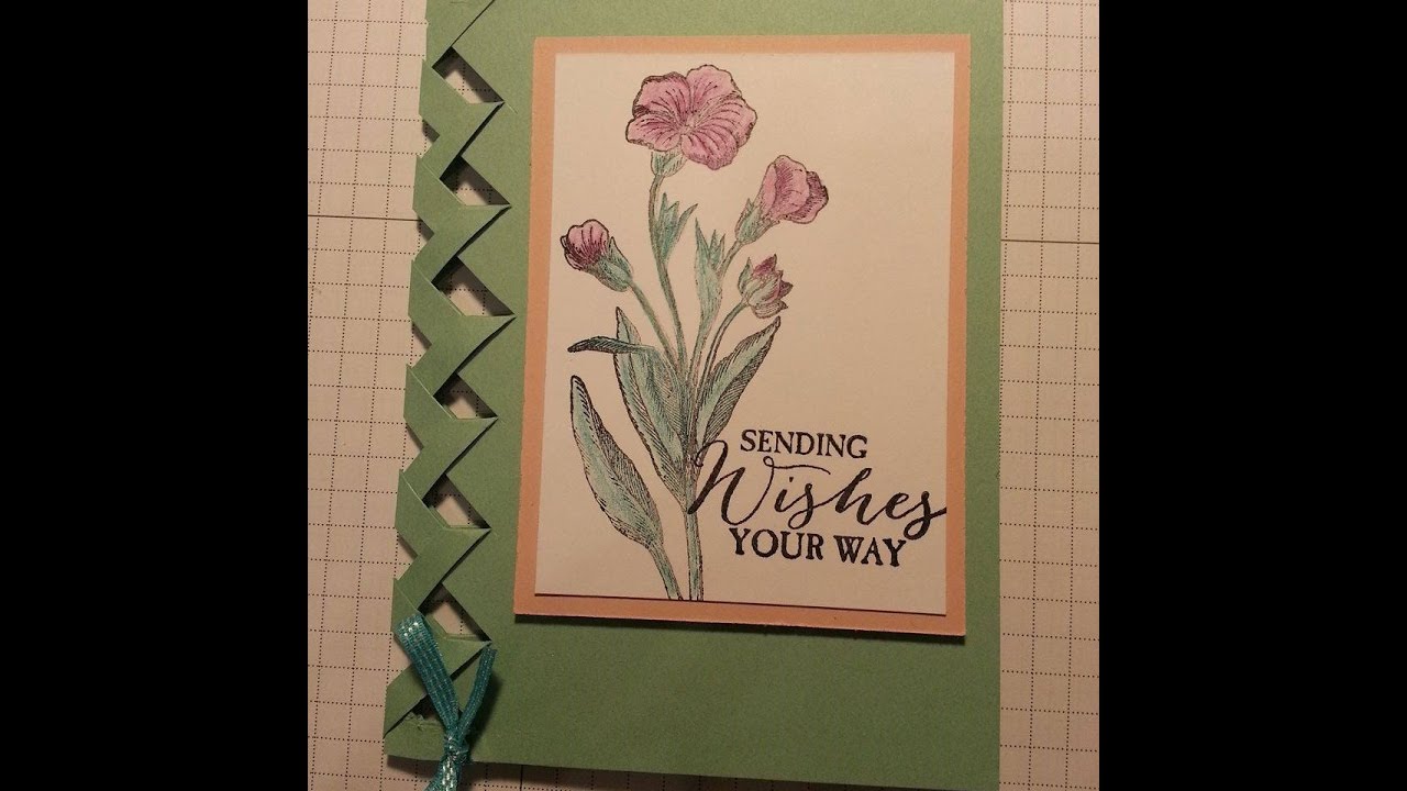 Braided card technique stampin up