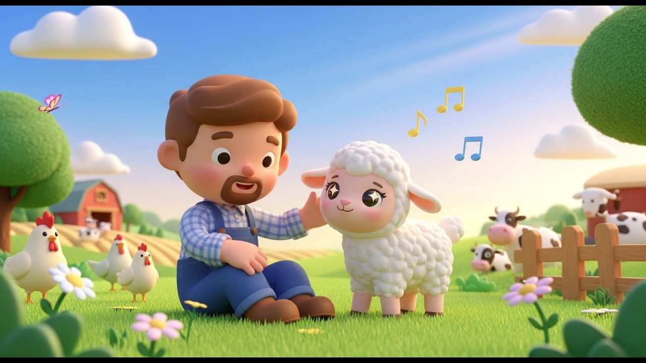 Cute Lamb & Farmer Friendship 🐑👨‍🌾 | صداقة الحمل والمزارع | Arabic Nursery Rhyme