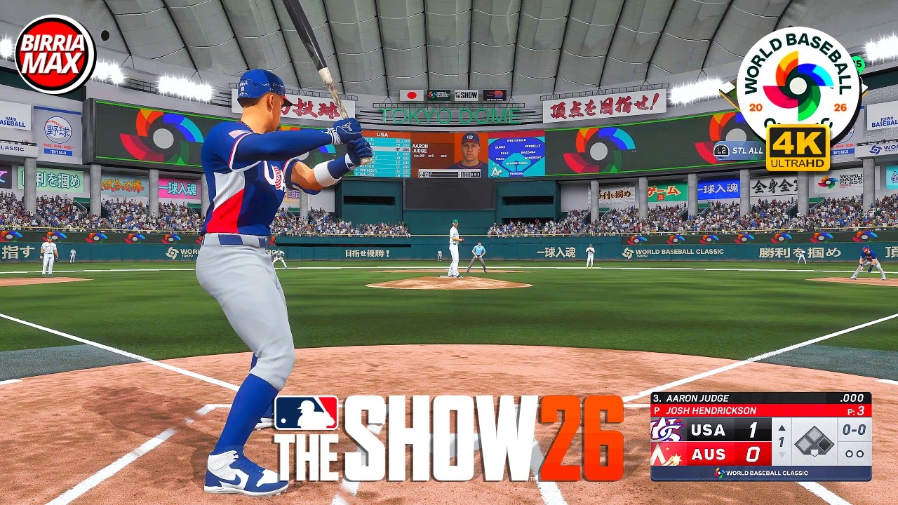 MLB The Show 26 США против Австралии | Группа C WBC - Tokyo Dome | PS5 4K