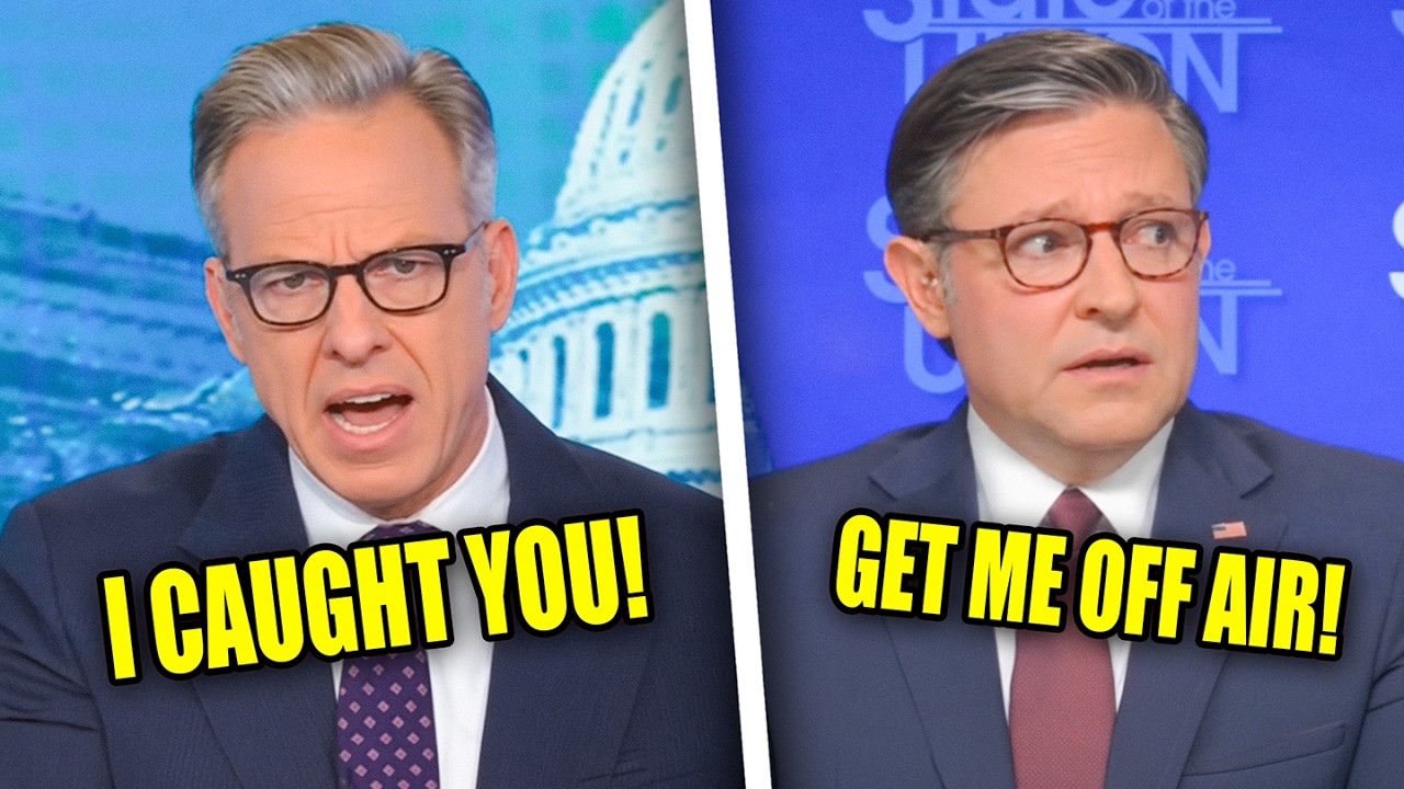 Zobacz, jak Mike Johnson umiera w środku, gdy Jake Tapper przypiera go do muru!
