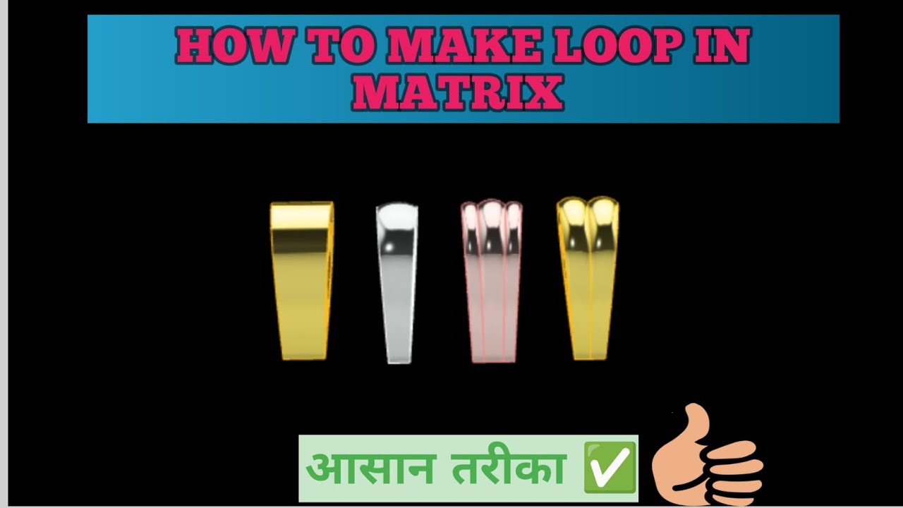 How to make Loop in Matrix/rhino 🦏#jewellery #jewelrydesigner #jewelry