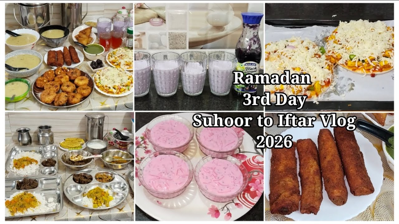 🌙ரமலான் மூன்றாம் நாள் சஹர் To இஃப்தார் வேலைகள் | Ramadan 3rd Day Suhoor to Iftar Vlog | Ramadan 2026