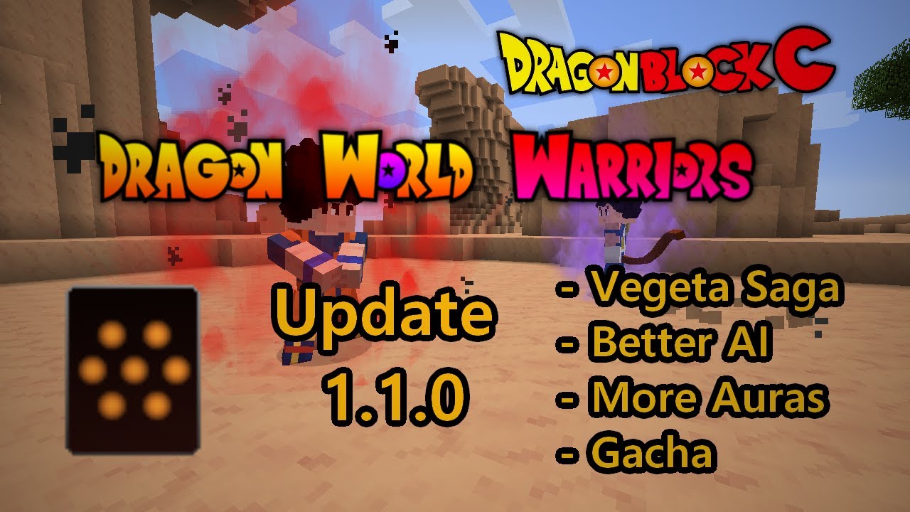 Minecraft DBC Dragon World Warriors 1.1.0 Update release