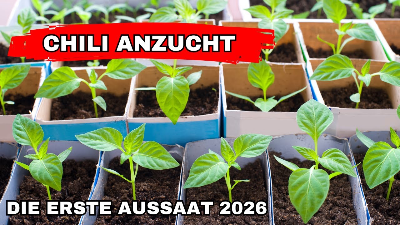 Meine erste Aussaat 2026 - Chilis & Erdbeeren