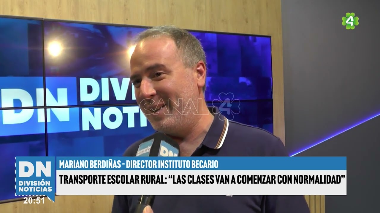 El Becario abrió las inscripciones para becas secuendarias + Transporte Rural - Mariano Berdiñas |DN