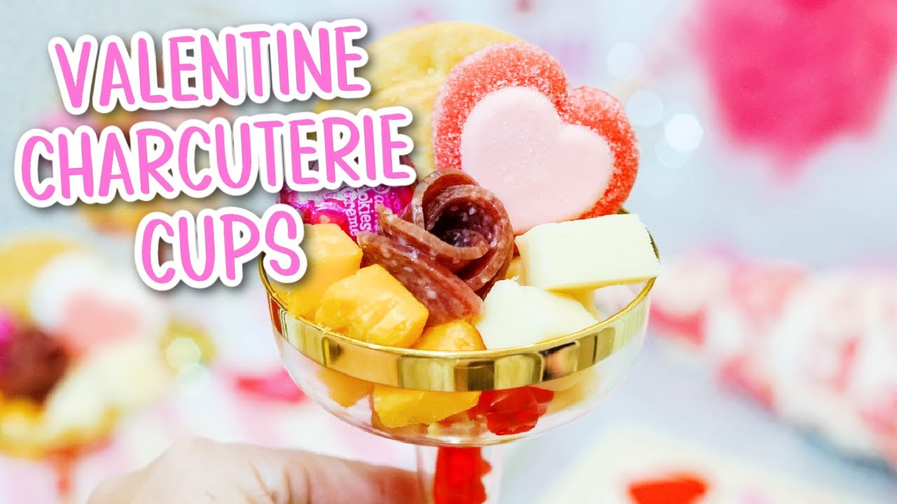 Valentine’s Charcuterie Cups | Easy No-Cook Valentine Snack for Kids & Parties