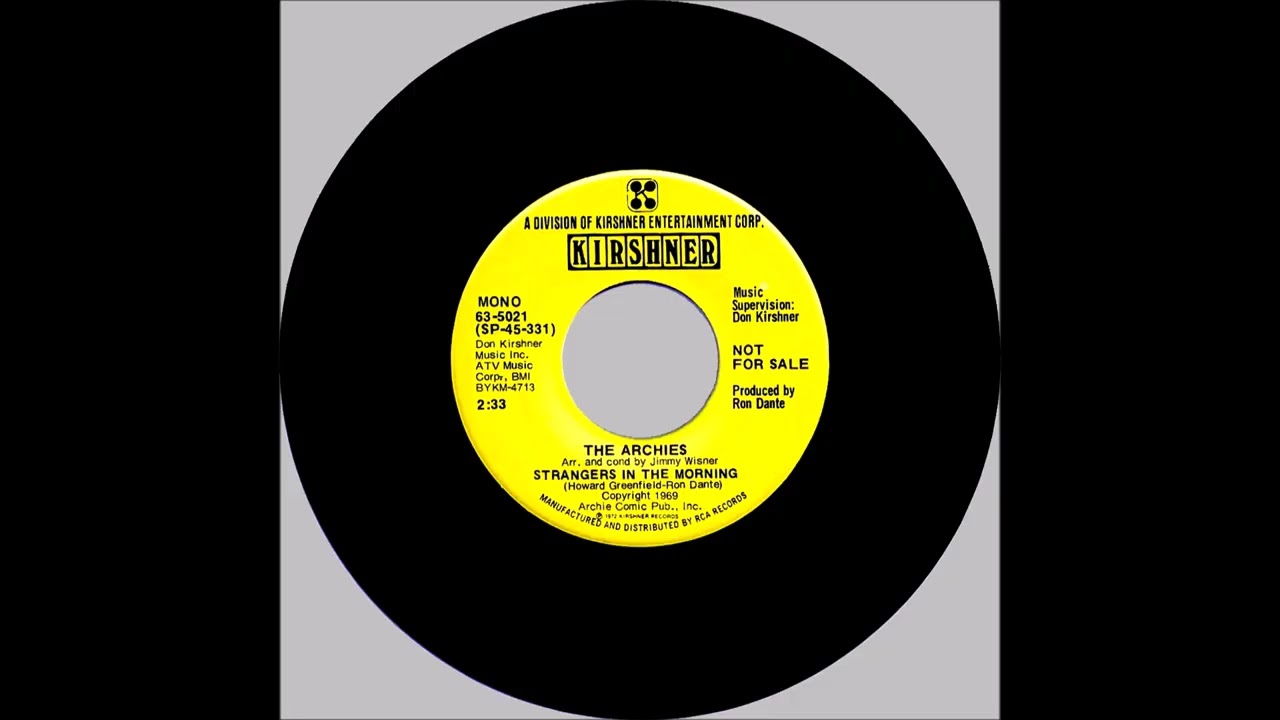 THE ARCHIES GREATEST HITS VOL 2. FANTACY ALBUM 15.Strangers In the Morning(Promo Only Re-Lease) 1969