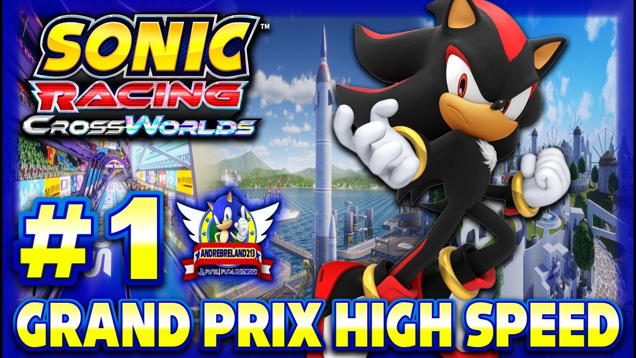 Sonic Racing: CrossWorlds PS5 (1080p60fps) - Grand Prix Part 1 with Shadow