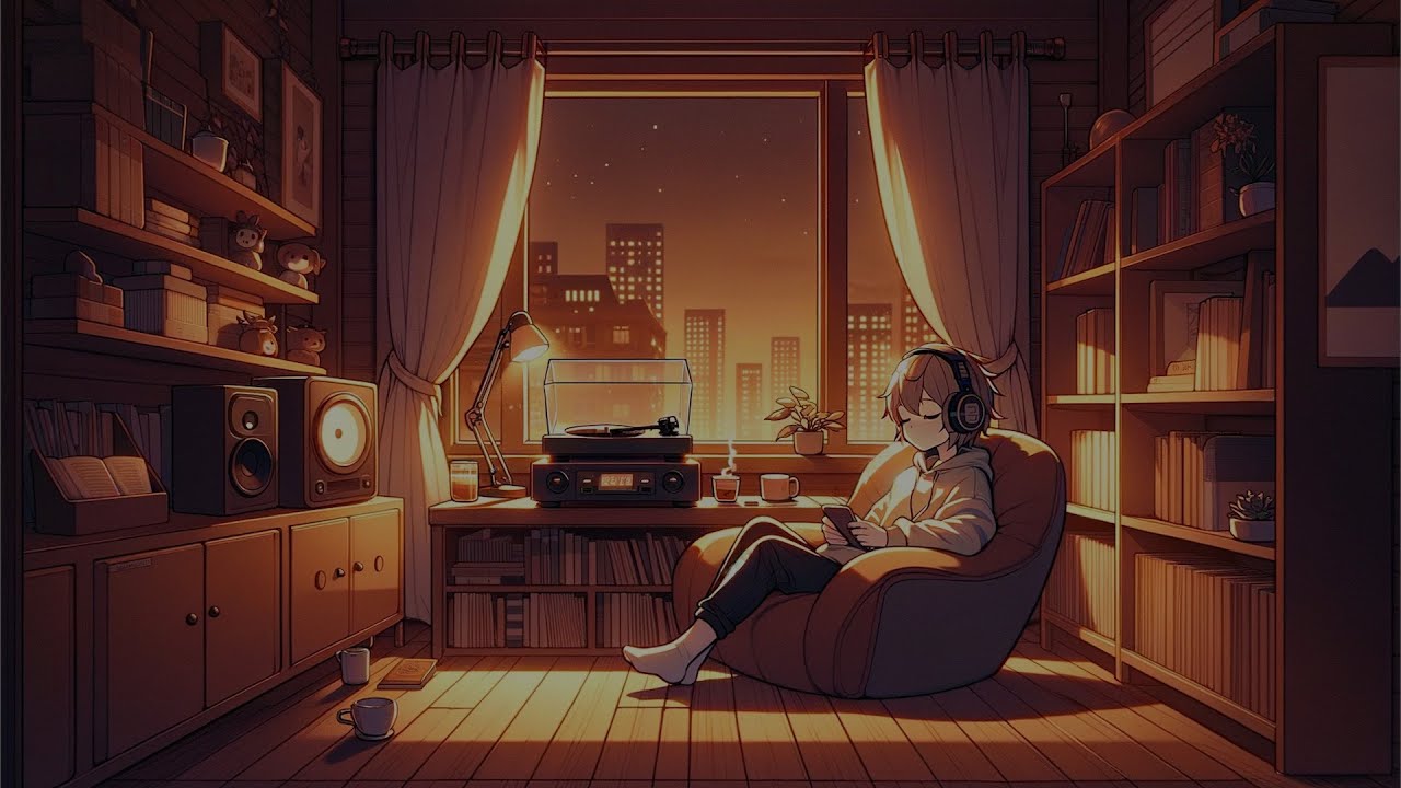 Relax with lofi! Music at 60 BPM with reverse playback and endgame to induce a peaceful sleep.