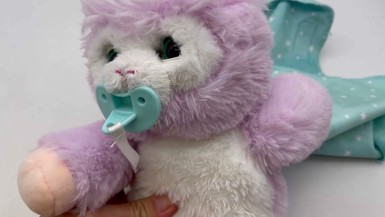 RARE Little Live Pets Cozy Dozys Baby LUPA THE LLAMA Plush Purple Interactive How does it work?