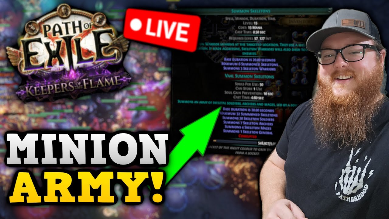 Path Of Exile Keepers of The Flame | Minion Necro | T4+ Mapping