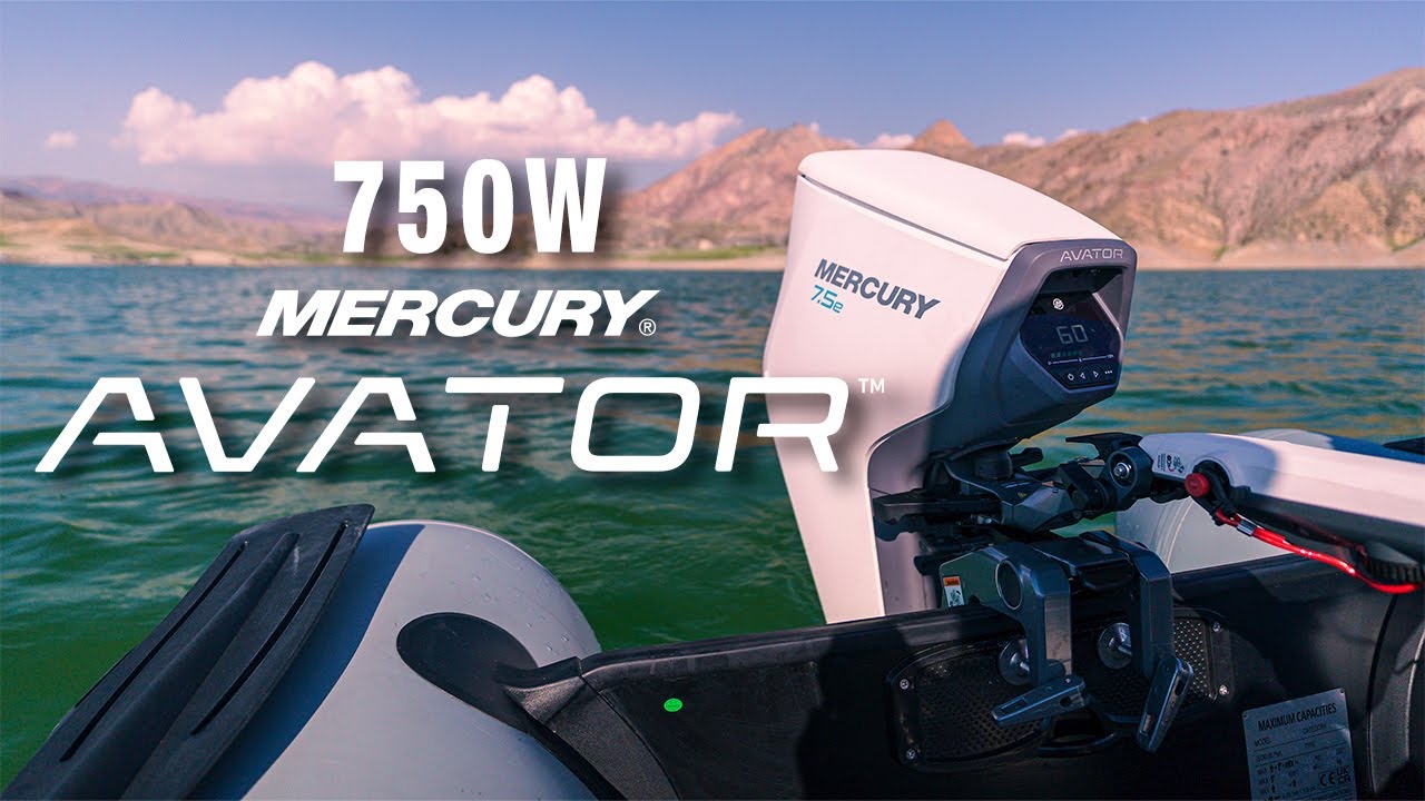 MERCURY AVATOR 7.5e  электрический лодочный мотор на озере Севан