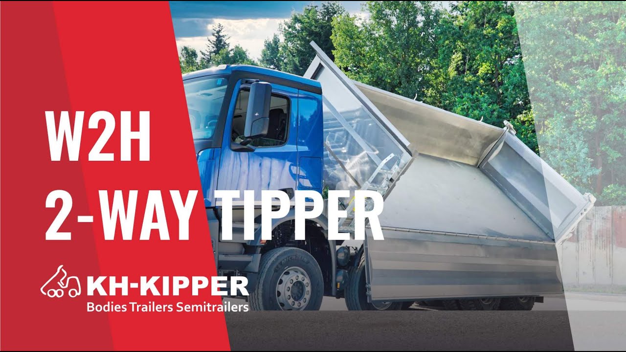 W3H Three-Way Tipper with Hydraulic Sideboard &ndash; Versatility and Functionality by KH-KIPPER