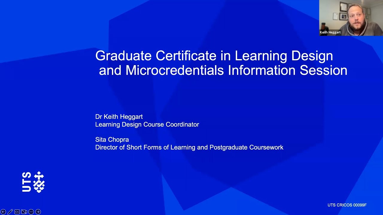 Graduate Certificate in Learning Design | Postgraduate Webinar 2022