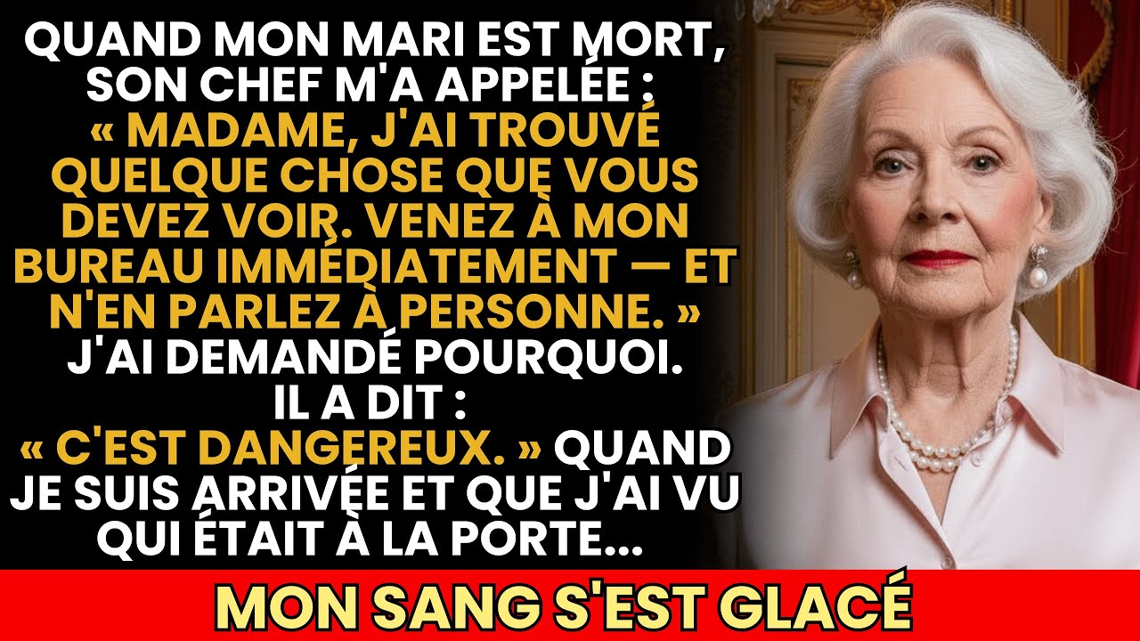 Mon Mari Est Mort Et Son Patron M’a Appelée «Madame, J’ai Trouvé Quelque Chose. Venez Immédiatement»