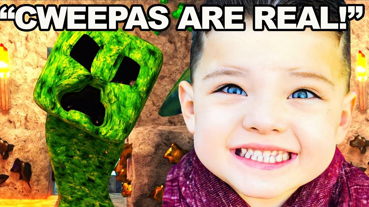 Minecraft kid thinks CREEPERS ARE REAL