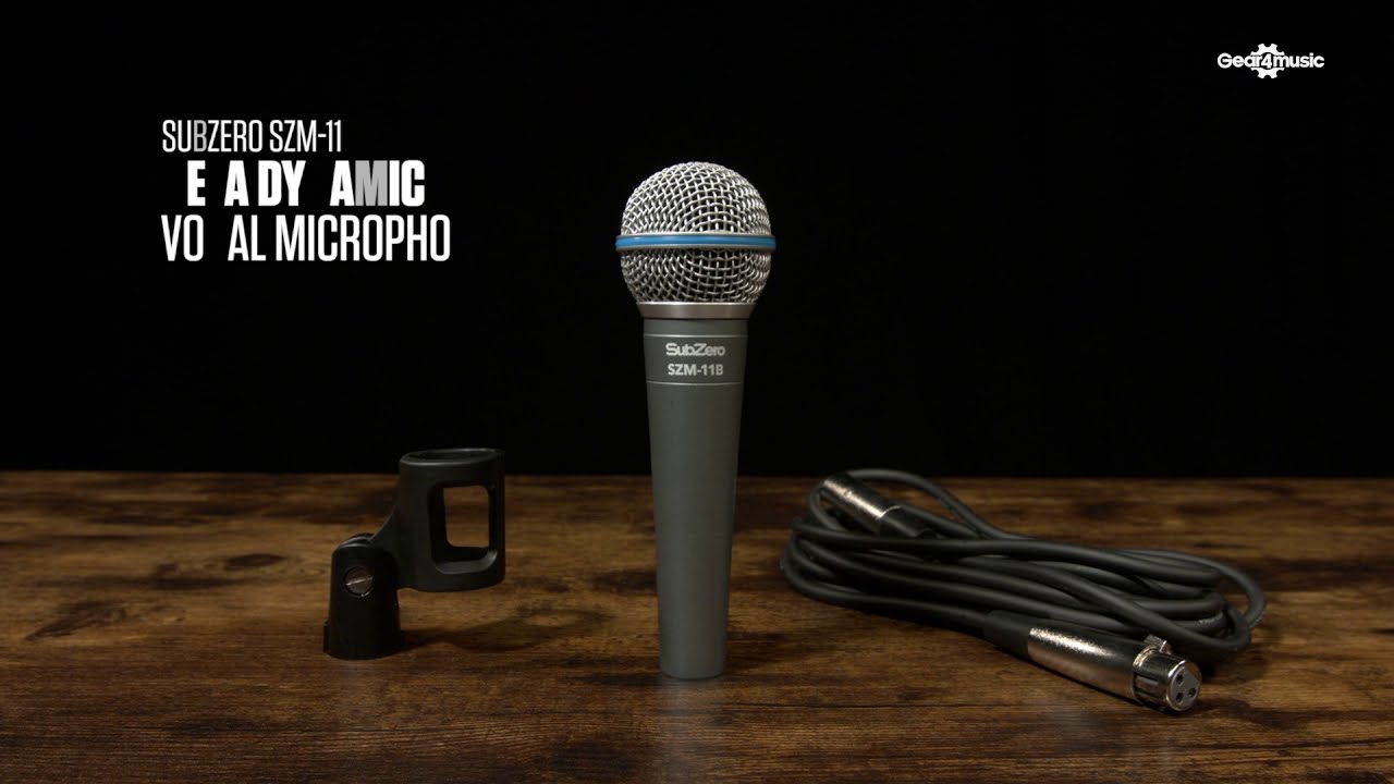 SubZero SZM-11 Beta Dynamic Vocal Microphone | Gear4music