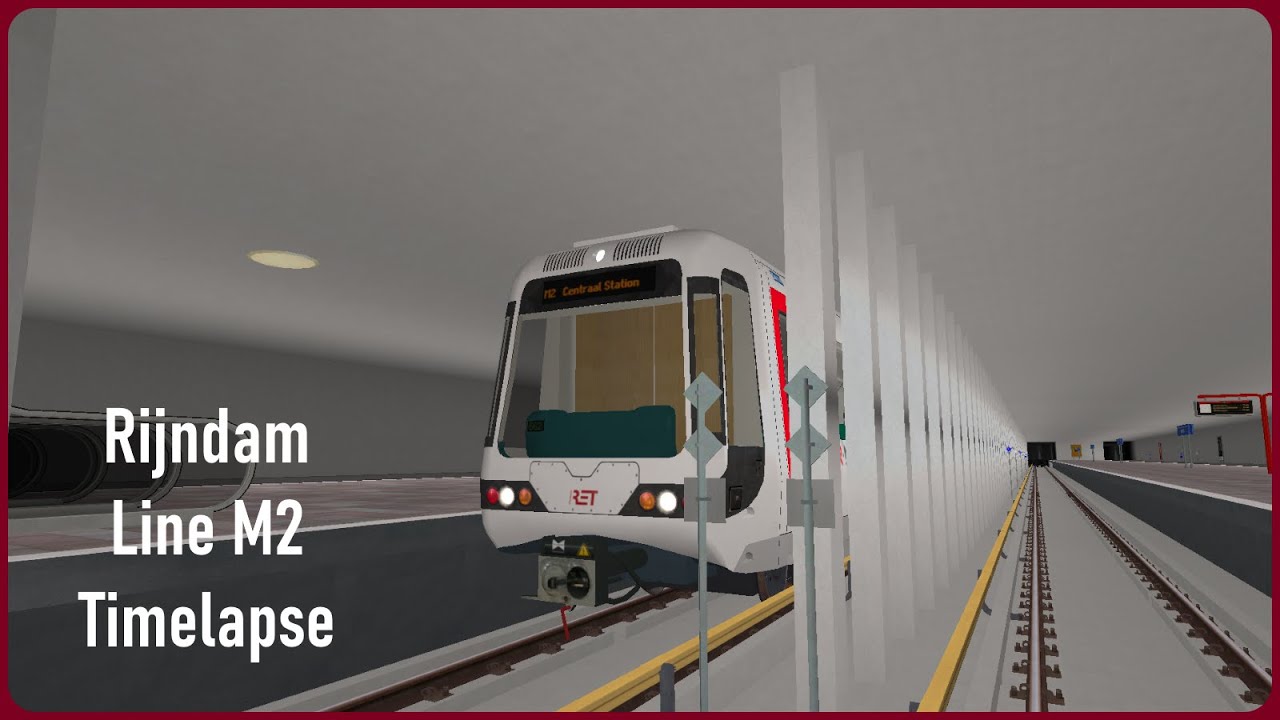 Metro Simulator Beta | Rijndam Line M2 | Timelapse