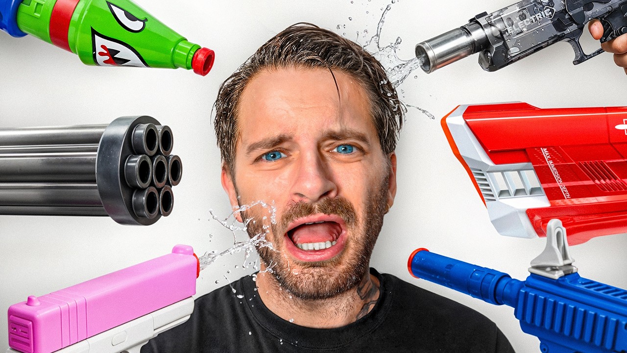 testing the MOST VIOLENT WATERGUNS