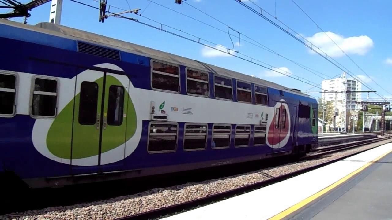 Trains en Gare de Maison Alfort Alfortville - TER - TGV - RER D - Transilien R - FRET - INTERCITE