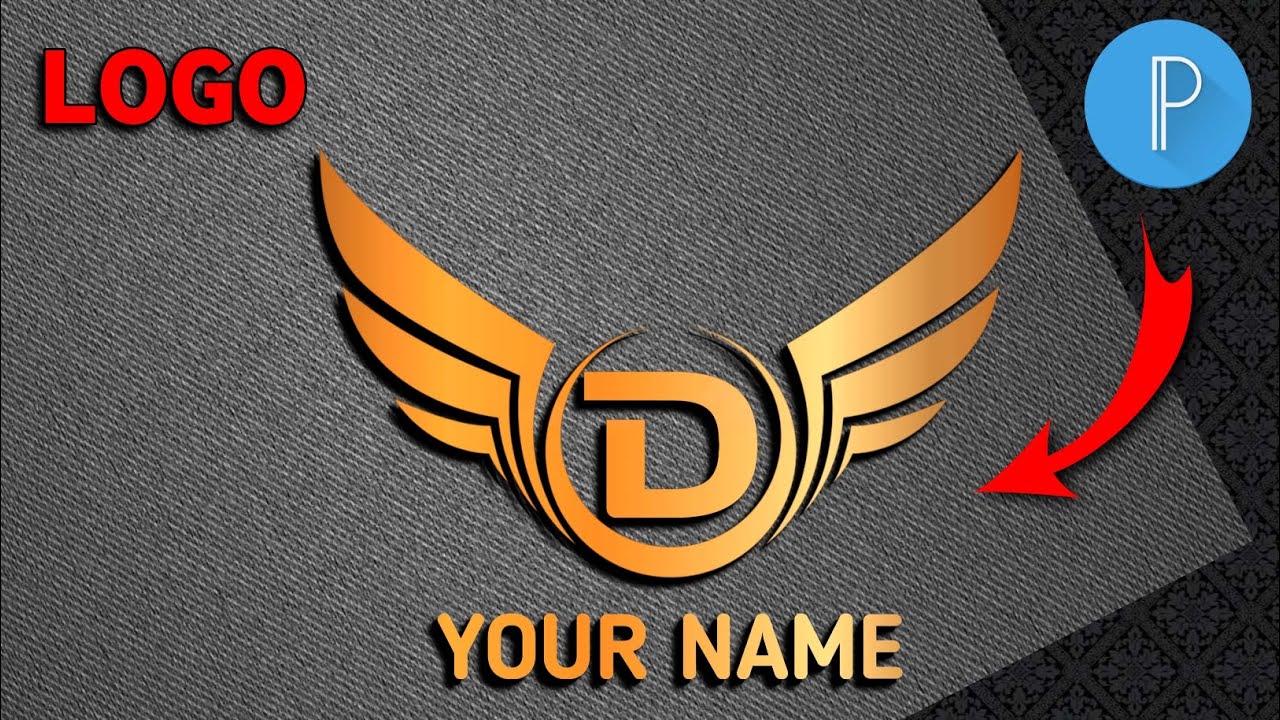 professional logo design || 3D logo design || pixellab logo design tutorial || TZ editing
