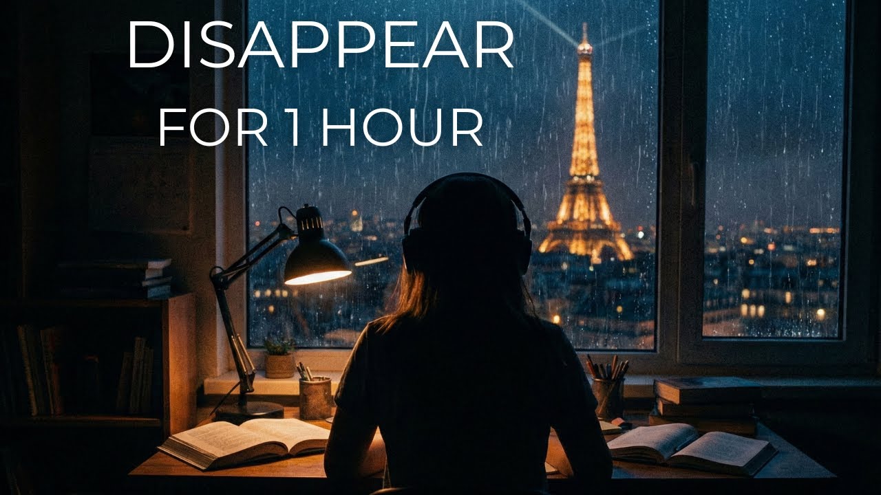 THE WORLD IS QUIET NOW 🌧️ POV: You found a rainy corner in Paris (1 Hour Deep Focus)