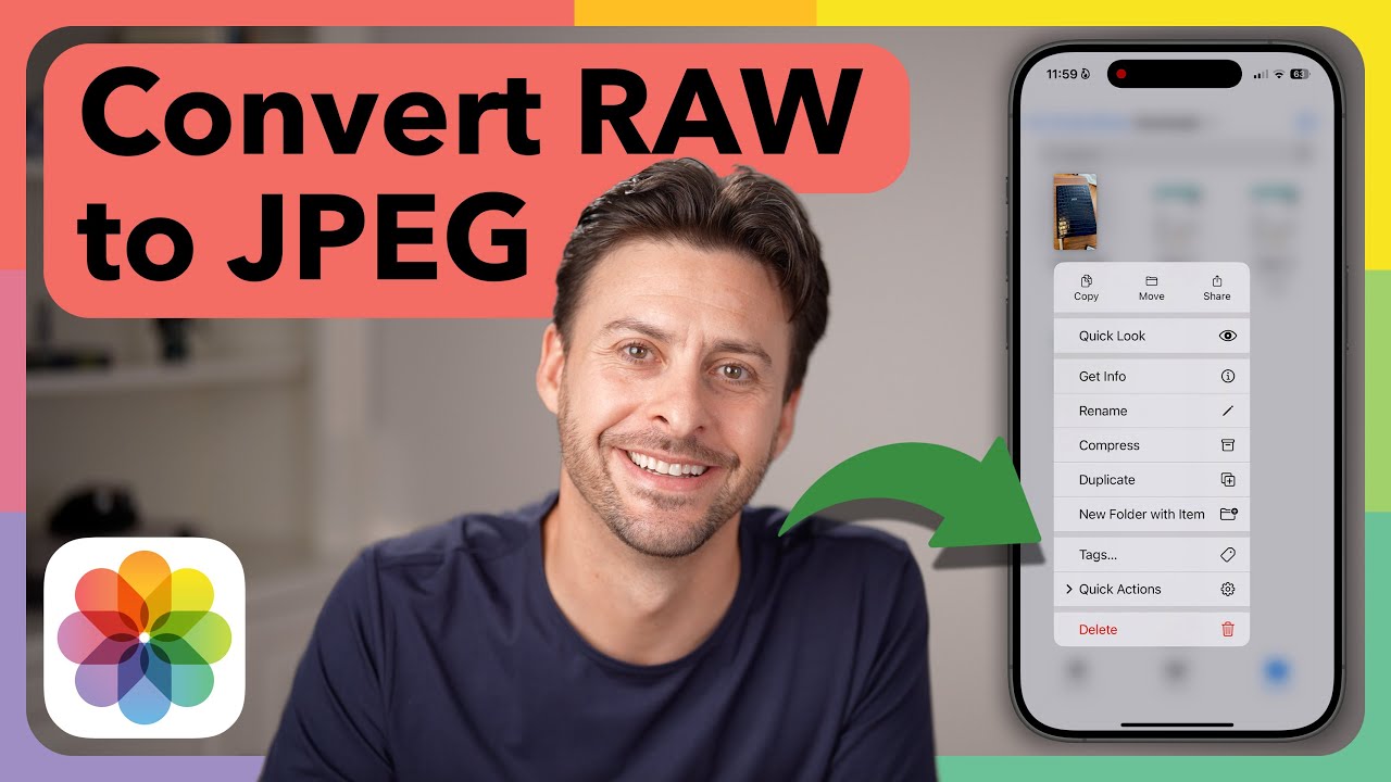 How To Convert RAW Photo To JPEG On iPhone