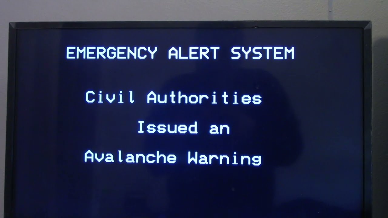 EAS Avalanche Warning KEVN Relay from IPAWSCAP Inyo County, CA (12/09/22)