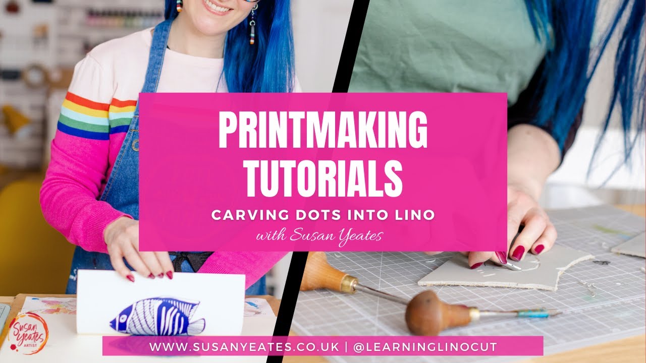 A Tip for Cutting Lino - How to Carve Dots / Small Circles