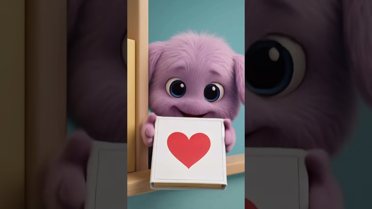 Cute Plush Monster Spreads Love ❤️ | Adorable 3D Animation Shorts