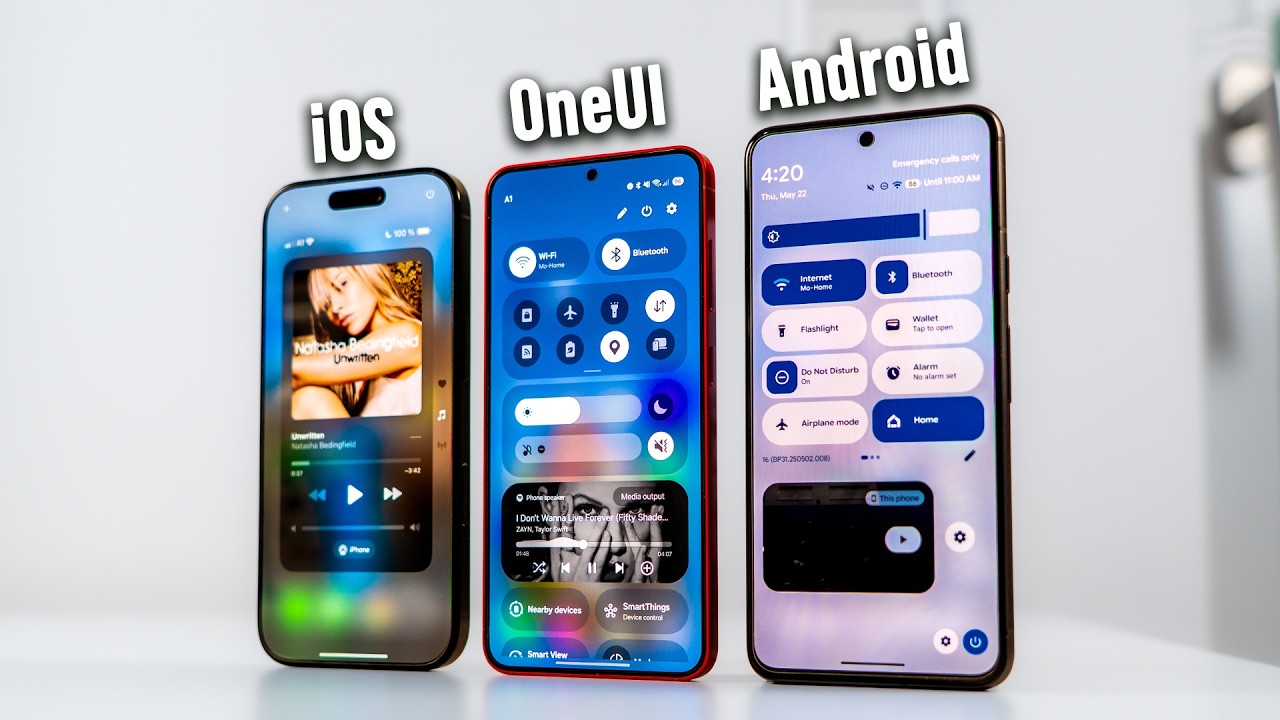 Android 16 против iOS 18 и One UI 7: Теперь они все одинаковые?
