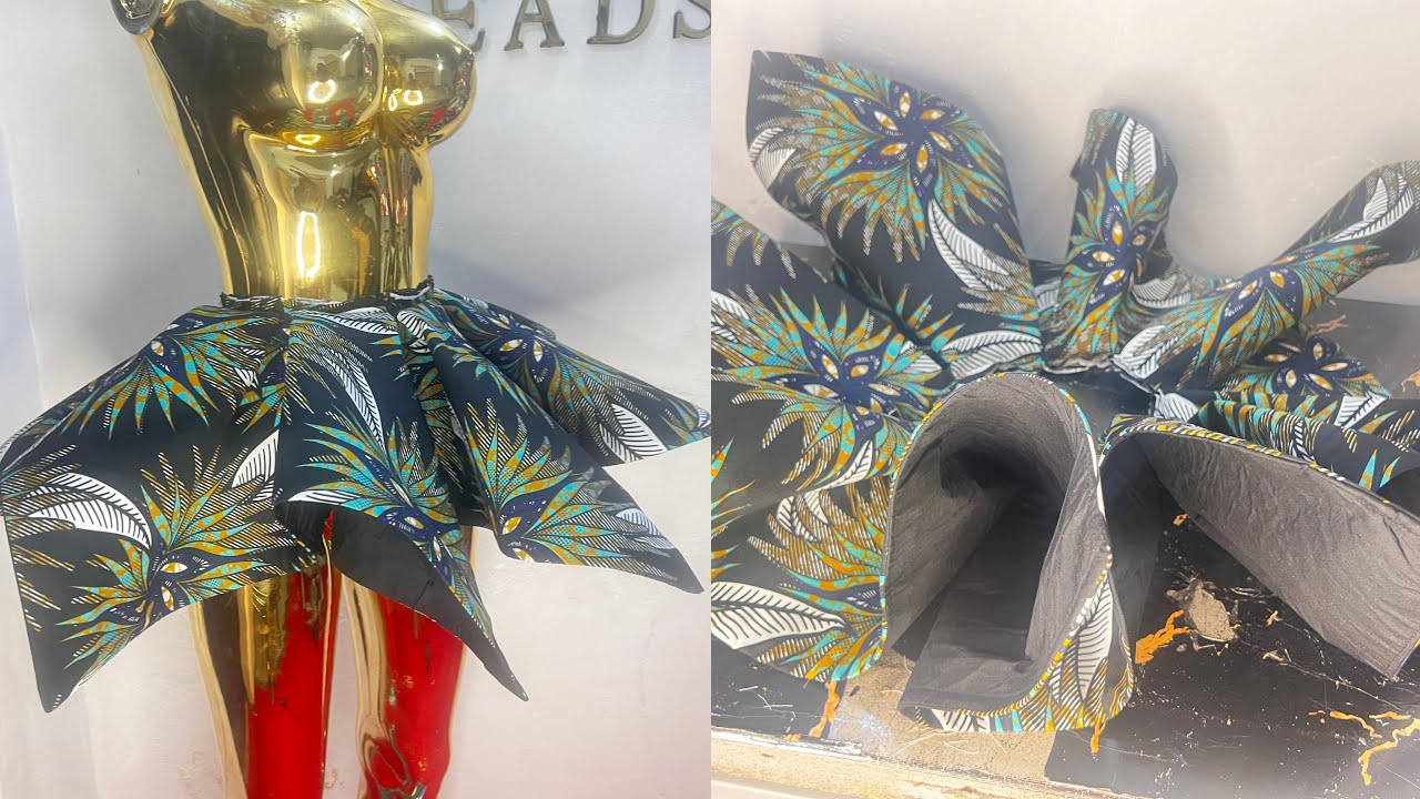 How to Cut and Sew a Wavy 720 Degree Handkerchief PEPLUM FLARE