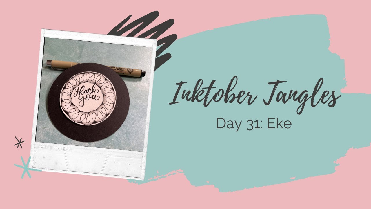 Inktober Tangles Day 31: Eke