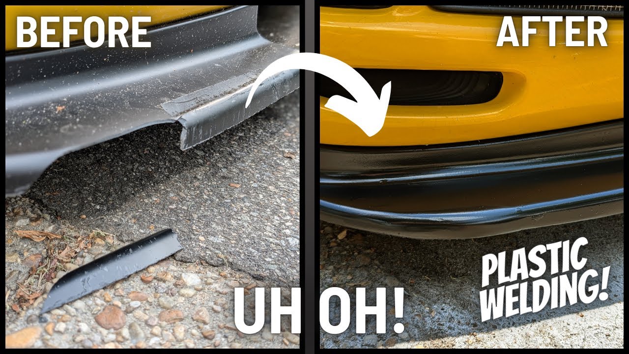 DIY FRONT SPLITTER REPAIR! CRACKED OR BROKEN CORVETTE SPOILER? SIMPLE HOW-TO | ANY PLASTIC SPOILER