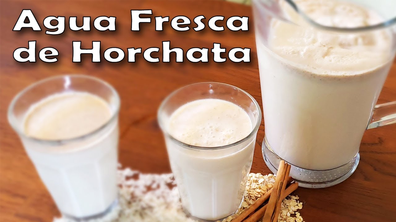 Receta de Como Hacer Agua Fresca de Horchata | Agua de Avena y Arroz  | Horchata Recipe