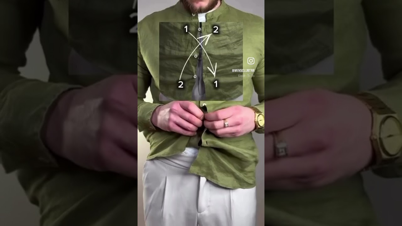 GÖMLEĞİ İÇERİ DOĞRU KATLAMA YÖNTEMİ.