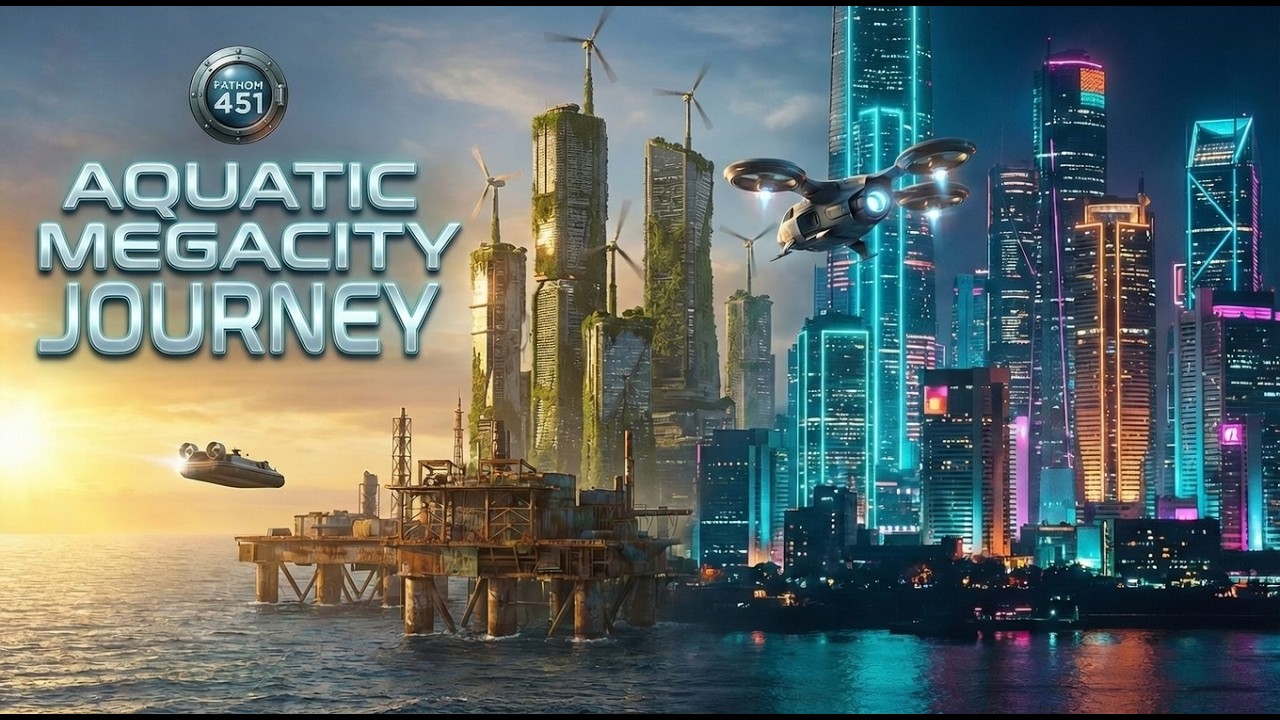 Futurist Focus Aquatic Sci-Fi Space City Ambience + Deep House [No Ads]