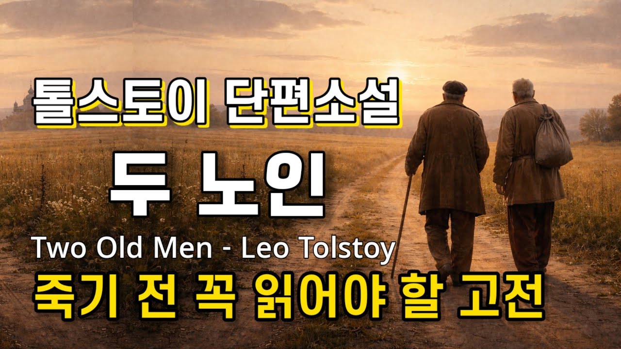 [톨스토이 단편선] 몇 번을 들어도 깊은 울림을 주는 명작 | 두 노인 | 잠잘때 듣는 | 책읽어주는남자