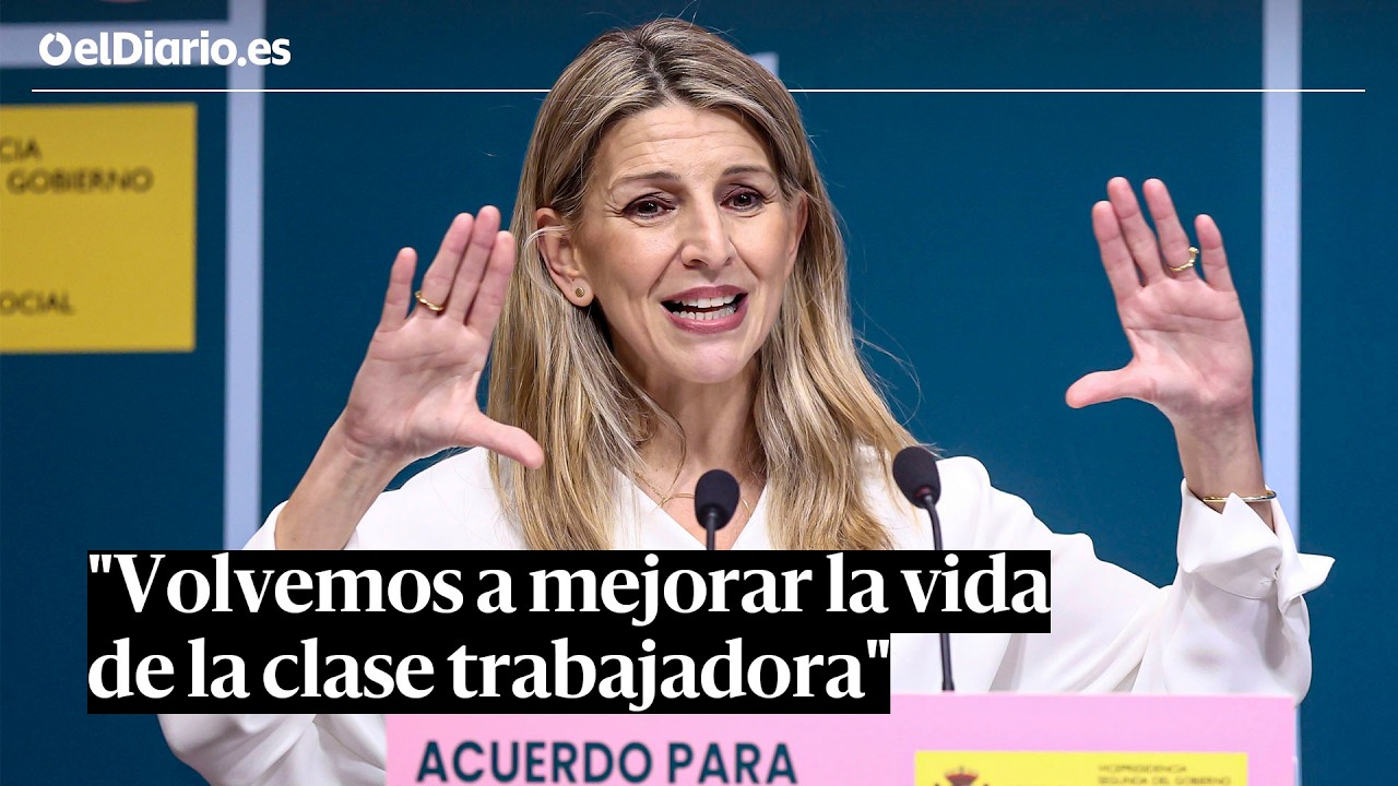 Yolanda Díaz, en la firma del SMI: 