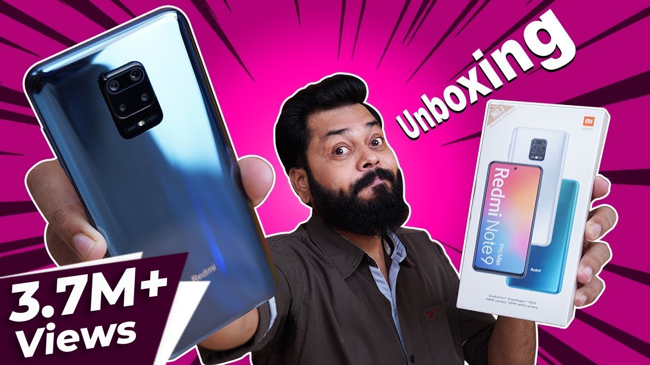 Redmi Note 9 Pro Max Unboxing And First Impressions ⚡⚡⚡Huge Display,Huge Battery, SD 720G & More