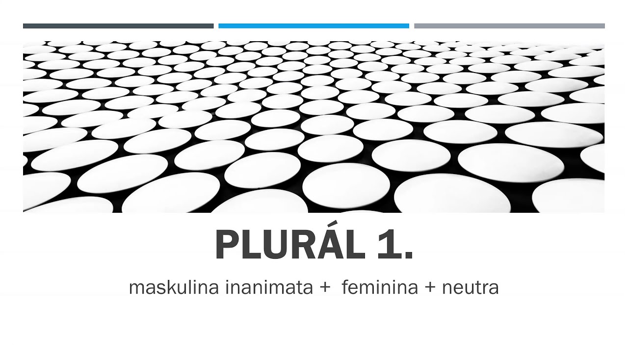 Learn Czech A1-B2: Plurál - mužský neživotný, ženský a střední rod