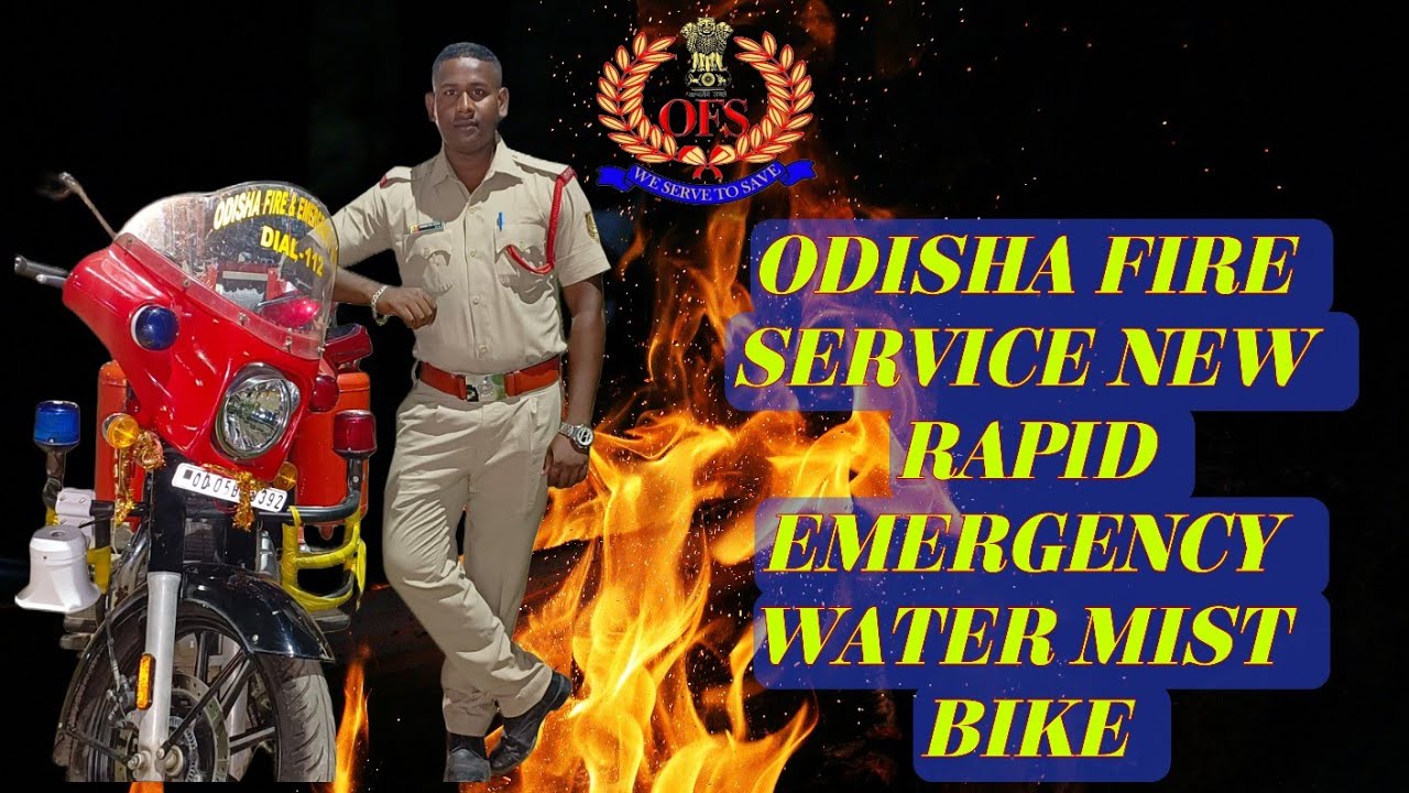 ODISHA Fire service New Rapid Emergency water mist Bike #odishafireservice #myyoutubevlog
