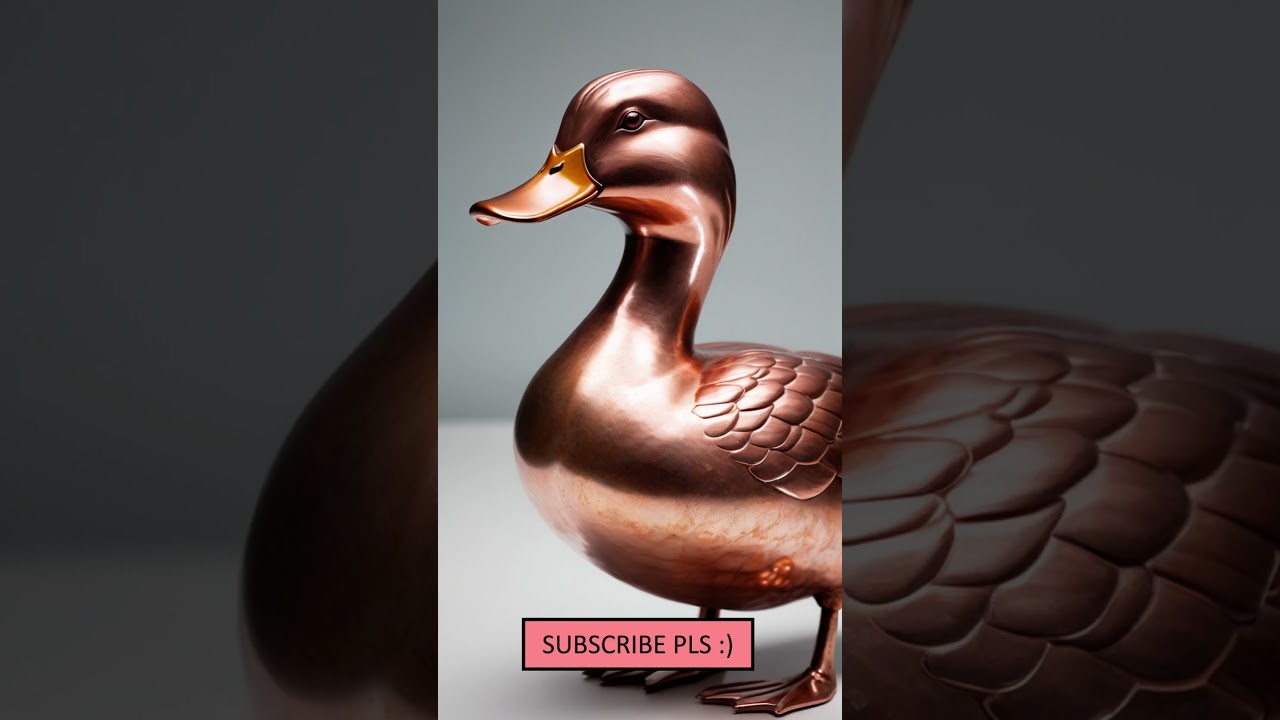 Cool ducks made of copper #shorts #duck #AI #art #cool #design #ideas #ducks #copper